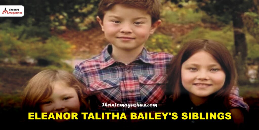 Eleanor Talitha Bailey and her siblings are smiling